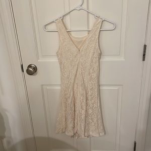Cream lace dress